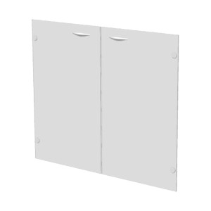 COPPIA ANTE IN VETRO SATINATO X MOB.BASSO - EASY COD. 70067/G VETRO