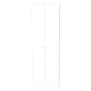 COPPIA ANTE IN MELAMIN. X LIBRERIA ALTA L76CM BIANCO COD. ALBLTL76_3