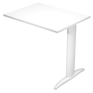 ALLUNGO REVERSIBILE DX/SX 80X60CM BIANCO GAMBA GRIGIO ALLUMINIO EASY COD. ALL-PRM-3-AA