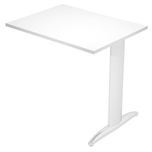 ALLUNGO REVERSIBILE DX/SX 80X60CM BIANCO GAMBA METAL CROMATO EASY COD. ALL-PRM-3-AR