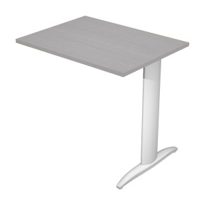 ALLUNGO REVERSIBILE DX/SX 80X60CM GRIGIO GAMBA GRIGIO ALLUMINIO EASY COD. ALL-PRM-9-AA