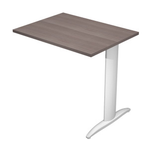 ALLUNGO REVERSIBILE DX/SX 80X60CM FRASSINO TOSCANO GAMBA GRIGIO ALLUMINIO EASY COD. ALL-PRM-F-AA