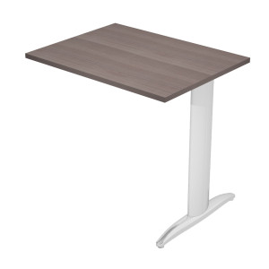 ALLUNGO REVERSIBILE DX/SX 80X60CM FRASSINO TOSCANO GAMBA METAL CROMATO EASY COD. ALL-PRM-F-AR