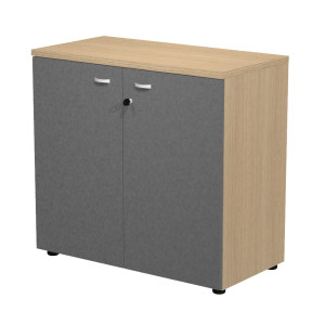 ARMADIO CONTENITORE BASSO STRUTTURA ROVERE / ANTE ANTRACITE ESSENCE COD. AR/MB+AB/CT