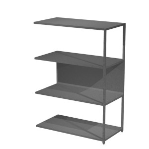 MODULO AGGIUNTIVO LIBRERIA MODULAR 90X44H122CM CON STRUTTURA ANTRACITE - ANTRAC COD. DOE122S-AF-T