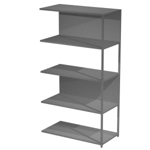 MODULO AGGIUNTIVO LIBRERIA MODULAR 90X44H161CM CON STRUTTURA ANTRAC.- ANTRACITE COD. DOE161S-AF-T