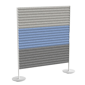 PANNELLO ACUSTICO FREE STANDING L120XH40CM GRIGIO CH./AZZ./GRIGIO MEDIO STRIPES COD. EJAG1403-ME