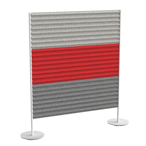 PANNELLO ACUSTICO FREE STANDING L120XH40CM GRIGIO CH./ROSS/GRIGIO MEDIO STRIPES COD. EJAG1403-MF