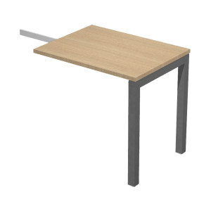 ALLUNGO REVERSIBILE DX/SX 80X60CM ROVERE GAMBA ANTRACITE PER SCR. EASY PLUS COD. SOL/ALL/C-AF