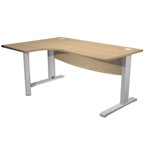 SCRIVANIA COMPACT SX FIANCO A L METALLO L160CM ROVERE - AGORA' DIRECTION