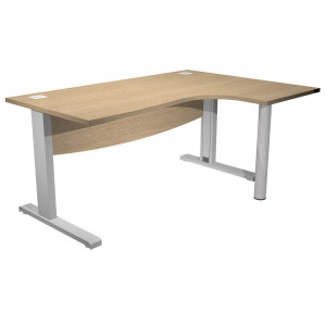SCRIVANIA COMPACT DX FIANCO A L METALLO L180CM ROVERE - AGORA' DIRECTION