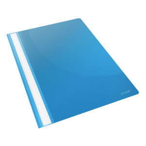 CARTELLINA PPL CON FERMAFOGLI 21X29,7 AZZURRO REPORT FILE ESSELTE COD. 28322 CONFEZIONE DA 25
