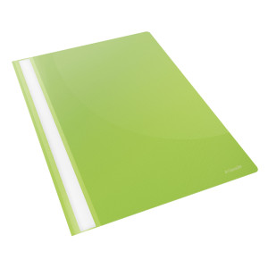 CARTELLINA PPL CON FERMAFOGLI 21X29,7 VERDE REPORT FILE ESSELTE COD. 28317
