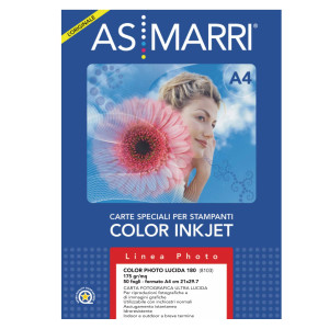 CARTA INKJET A4 180GR 50FG COLOR PHOTO LUCIDA 8103 MARRI COD. 08103