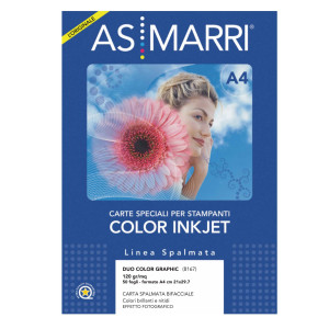 CARTA INKJET A4 120GR 50FG DUO COLOR GRAPHIC PHOTO DOUBLE-FACE 8167 MARRI