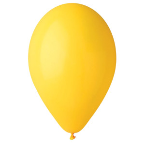 BUSTA 25 PALLONCINI IN LATTICE D26CM GIALLO BIG PARTY COD. 72012