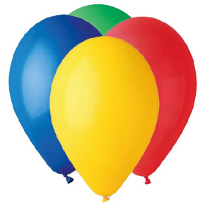 BUSTA 25 PALLONCINI IN LATTICE D26CM COLORI ASSORTITI BIG PARTY COD. 72020