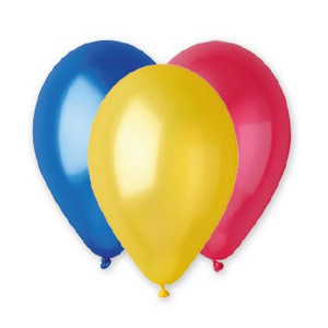BUSTA 16 PALLONCINI D26CM METAL ASSORTITI BIG PARTY COD. 72193