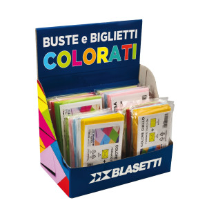 EXPO 50CONF. DA 10 BUSTE E BIGLIETTI FORMATI E COLORI ASSORTITI BLASETTI COD. 260