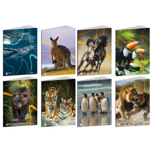 MAXIQUADERNO A4 20FG+1 80GR RIGO DI 3A ANIMAL WORLD 2024 BLASETTI COD. 8576