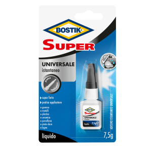 COLLA ISTANTANEA UNIVERSALE BOSTIK SUPER 7,5G COD. D2755