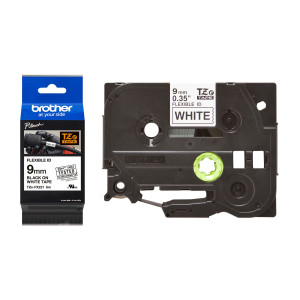 NASTRO LAM. FLESSIBILE TZE-FX221 9MMX8MT NERO/BIANCO COD. TZEFX221