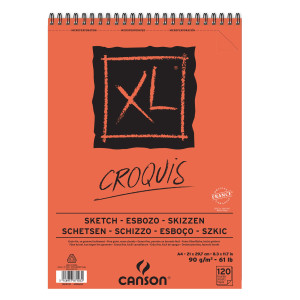 ALBUM XL CROQUIS A4 90GR 120FG CANSON COD. C200787103 CONFEZIONE DA 5