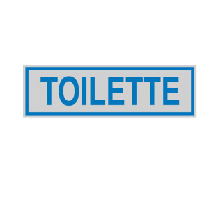 TARGHETTA ADESIVA 165X50MM TOILETTE COD. 96662 CONFEZIONE DA 10