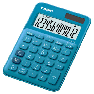 CALCOLATRICE DA TAVOLO MS-20UC BLU CASIO COD. MS-20UC-BU-W-EC