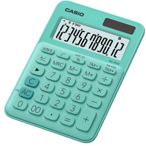 CALCOLATRICE DA TAVOLO MS-20UC VERDE CASIO COD. MS-20UC-GN-W-EC