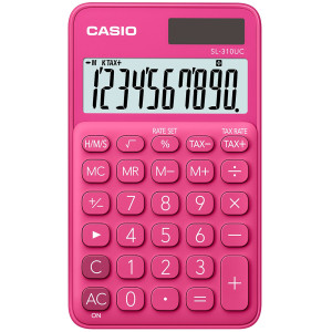 CALCOLATRICE TASCABILE SL-310UC ROSSO CASIO COD. SL-310UC-RD