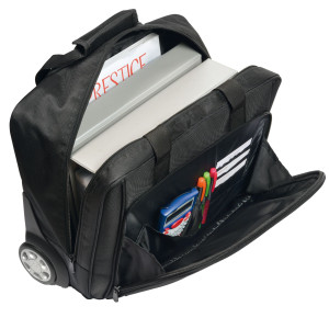 TROLLEY IN TESSUTO TECNICO EXTRA STRONG NERO LINEA ESSENTIAL CITY TIME COD. 61386