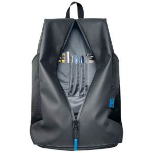 ZAINO CENTAURI 3 SCOMPARTI TESSUTO TECNICO NERO KOSMO CITY TIME COD. 81291