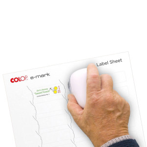 ETICHETTE E-MARK 48X18MM 10 FG - 30 ET/FG BIANCO COLOP COD. 153.559.00