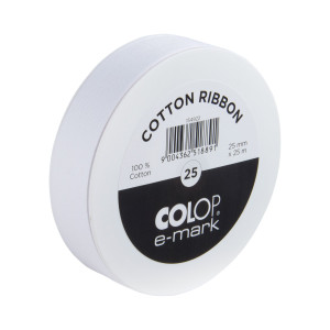 NASTRO IN COTONE E-MARK 25MMX25M BIANCO COLOP COD. 154.922.00