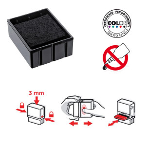 TAMPONE COLOP E/Q20 NERO COD. E/Q20 CONFEZIONE DA 5