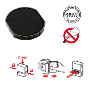 TAMPONE COLOP E/R50 NERO COD. E/R50 CONFEZIONE DA 5