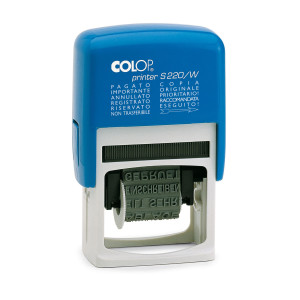 TIMBRO S220/W POLINOMIO 12DICITURE 4MM AUTOINCHIOSTRANTE COLOP COD. S220/W