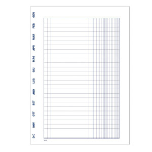REGISTRO SCADENZARIO SPIRALATO GEN-DIC 8PAG. 24X17CM 2016A1243G DATA UFFICIO COD. 2016A1243G
