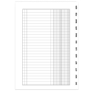 REGISTRO SCADENZIARIO SPIRAL. GEN/DIC 10PAG/MESE 24X17CM 2016N1363G DATA UFFICIO COD. 2016N1363G