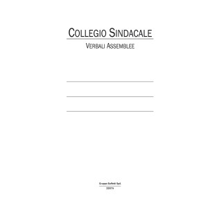 REGISTRO VERBALI COLLEGIO CINDACALE 96PAG NUM.USO BOLLO 31X24,5CM 2207A1200G COD. 2207A1200G