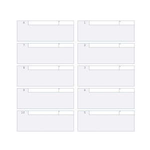 BLOCCO 960 TAGLIANDI BIANCHI AUTO RICALCANTI NUMERATI (10 TGL.PAG)DATA UFFICIO COD. DU1674C9600