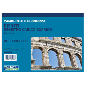 BLOCCO REGISTRO CARICO/SCARICO RIFIUTI 100 COPIE RENTRI 29,7X21,5CM DU6930RE000 COD. DU6930RE000