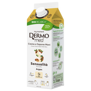 RICARICA CREMA DI SAPONE MANI ARGAN 900ML DERMOMED COD. CSBOX2061