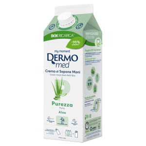 RICARICA CREMA DI SAPONE MANI ALOE 900ML DERMOMED COD. CSBOX2062