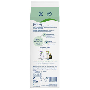 RICARICA CREMA DI SAPONE MANI ALOE 900ML DERMOMED COD. CSBOX2062