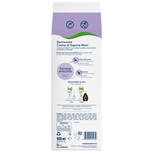 RICARICA CREMA DI SAPONE MANI IRIS 900ML DERMOMED COD. CSBOX2063