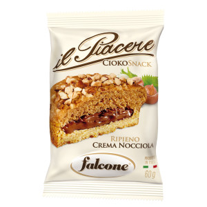 IL PIACERE CIOCO SNACK RIPIENO ALLA NOCCIOLA 60GR FALCONE COD. 01-0637
