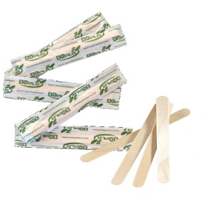 50 PALETTE IN LEGNO IMBUSTATE SINGOLARMENTE 9CM DOPLA GREEN COD. 05041