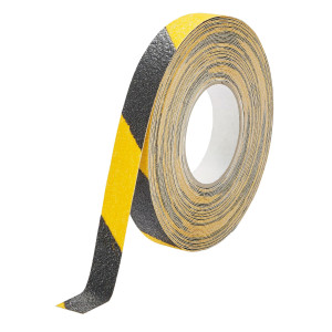 NASTRO ADESIVO ANTISCIVOLO 25MMX15M GIALLO/NERO DURALINE GRIP+ DURABLE COD. 1095-130